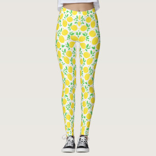 Gelbe Lemonen Leggings