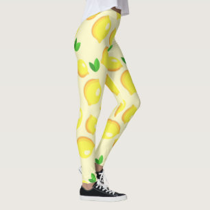 Gelbe Lemonen Leggings