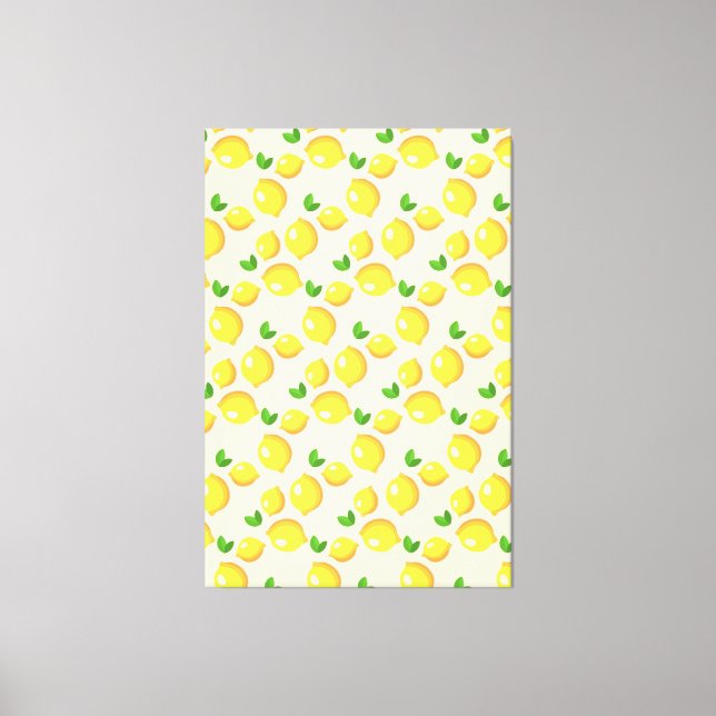 Gelbe Lemons Canvas Print Leinwanddruck (Vorderseite)