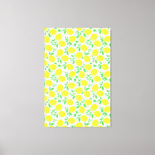 Gelbe Lemons Canvas Print Leinwanddruck