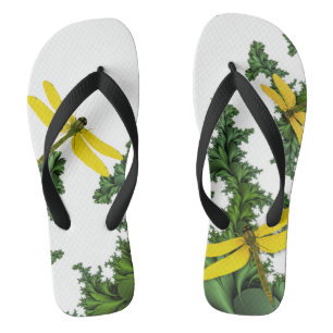 Gelbe Libfische Flip Flops