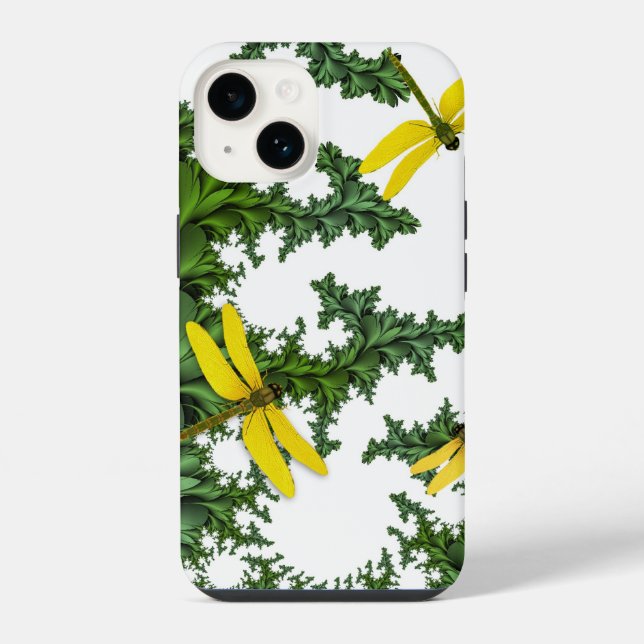 Gelbe Libfische iPhone Hülle (Rückseite)