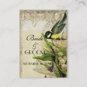 Gelbe Lied-Vogelkäfig-Geschenkladen-Einsatz-Karten Begleitkarte