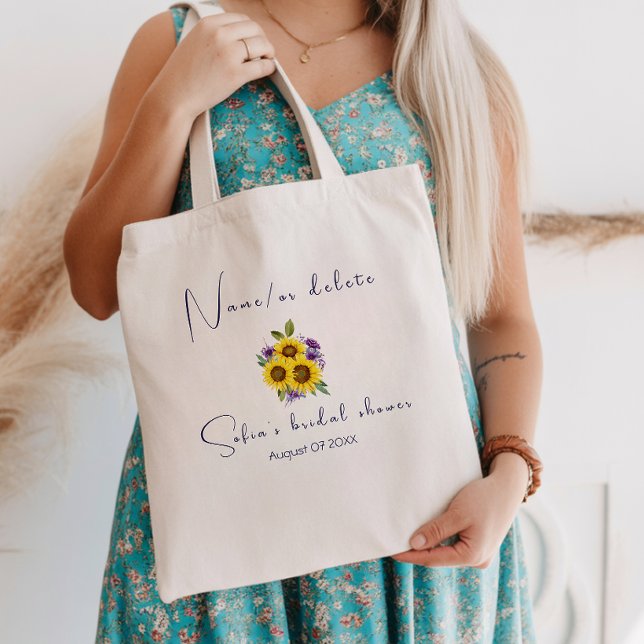 Gelbe lila Wildblume Tragetasche (Von Creator hochgeladen)