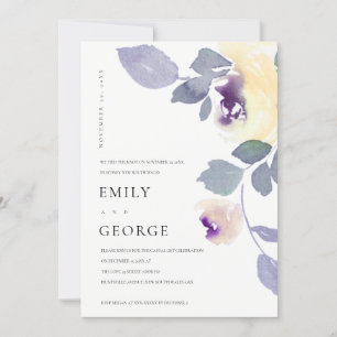 GELBE LILAC ROSE FLORAL WIR GETIEFEN DIE KNOCHKART DANKESKARTE