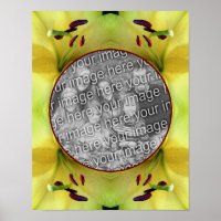 Gelbe Lilie Blume Nah Erstellen Sie Ihr eigenes Fo