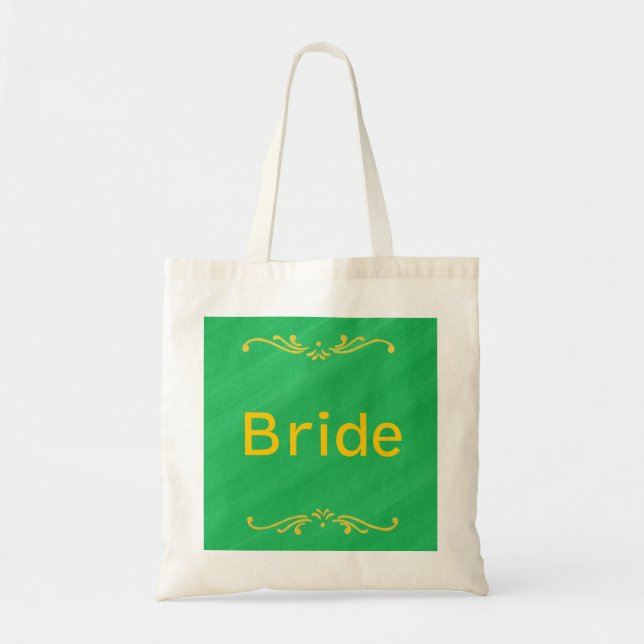 Gelbe Lilie Border Green Bridge Taschen (Vorne)