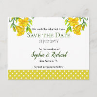 Gelbe Lilien Save the Date