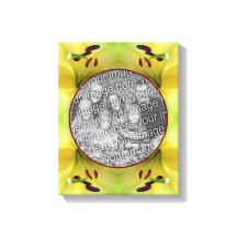 Gelbe Lilienrahmen schaffen Ihr eigenes Foto