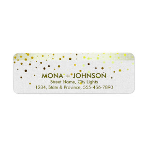 Gelbe Linen Glitzer Sparkle Confetti Dots Modern