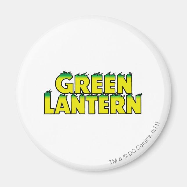 Gelbe Logo-Flammen Magnet (Vorne)