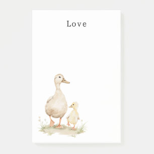 Gelbe Mama Babyenten Post-it Klebezettel