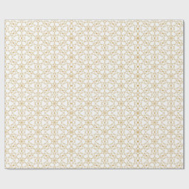 Gelbe Mandala-Geometrie Geschenkpapier