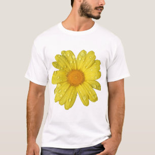 Gelbe Margerite im Regen T-Shirt