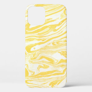 Gelbe Marmorstruktur. Handgezeichnet Case-Mate iPhone Hülle