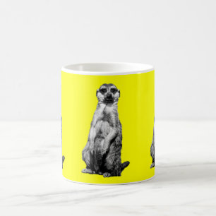 Gelbe Meerkat Kaffee-Tasse Kaffeetasse