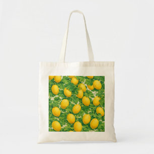 Gelbe Melonenranke Botanisches Muster Tragetasche