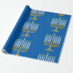 Gelbe menorah hanukkah Judenprint Geschenkpapier<br><div class="desc">"Gelbe menorah hanukkah jewish print" , "gelbe hanukkah", "gelbe menorah", "hanukkah menorah", menorah, "glückliche hanukkah" , kanukah, hannukah, Hanukkah, "jüdische Feiertage"</div>