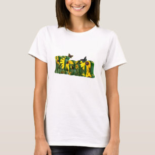 Gelbe Milchprodukte und Schmetterlinge Mama T - Sh T-Shirt