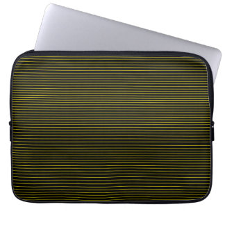 Gelbe Minimallinien Laptopschutzhülle