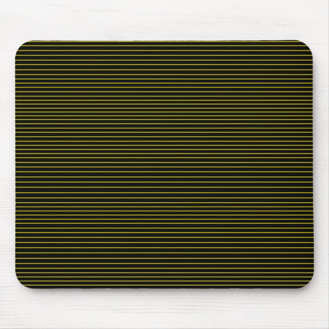 Gelbe Minimallinien Mousepad (Vorne)