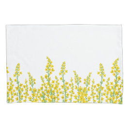 Gelbe, moderne Citrine Blumenblüten Kissenbezug