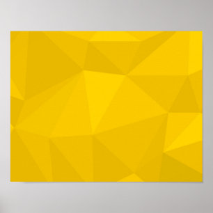 Gelbe, moderne, coole, trendige, urbane geometrisc poster
