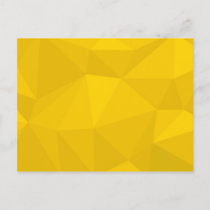 Gelbe, moderne, coole, trendige, urbane geometrisc postkarte