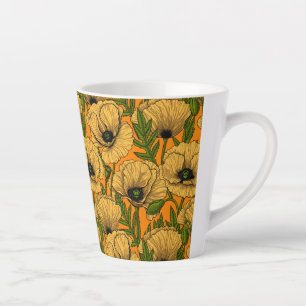 Gelbe Mohnblumen Milchtasse