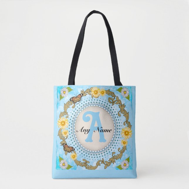 Gelbe Monogramm-Daisy  (Vorderseite)