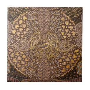 Gelbe Mosaik-Details, Deutschland Fliese