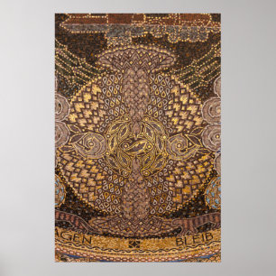 Gelbe Mosaik-Details, Deutschland Poster