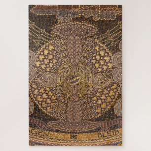 Gelbe Mosaikdetails, Deutschland Puzzle