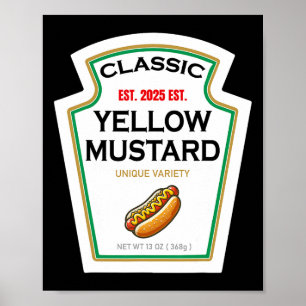 Gelbe Mustard Diy Kostüme Matching Paare Gruppen Poster