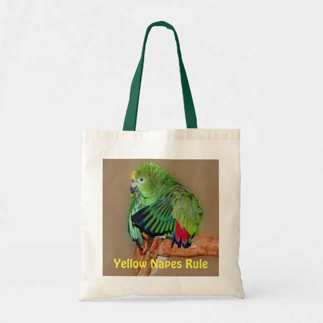 Gelbe Naped Amazonas Regel-Taschen-Tasche Tragetasche (Vorne)