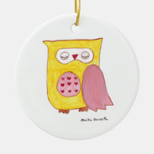 Gelbe Ochse Keramikornament