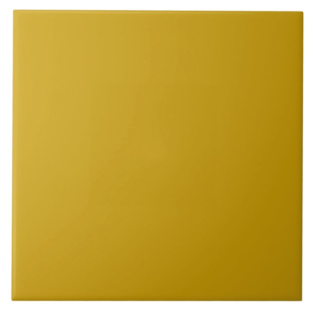 Gelbe Ocker Keramik Tile. Fliese (Vorderseite)