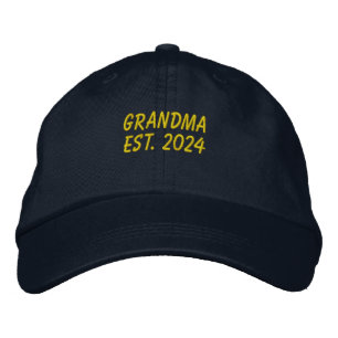 Gelbe Oma Est 2024 bestickte Baseballkappe
