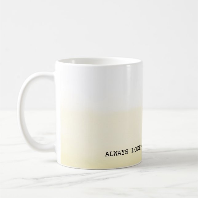 Gelbe Ombre Helle Side Kaffeetasse (Links)