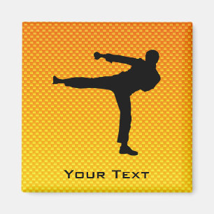 Gelbe Orange Martial Arts Magnet