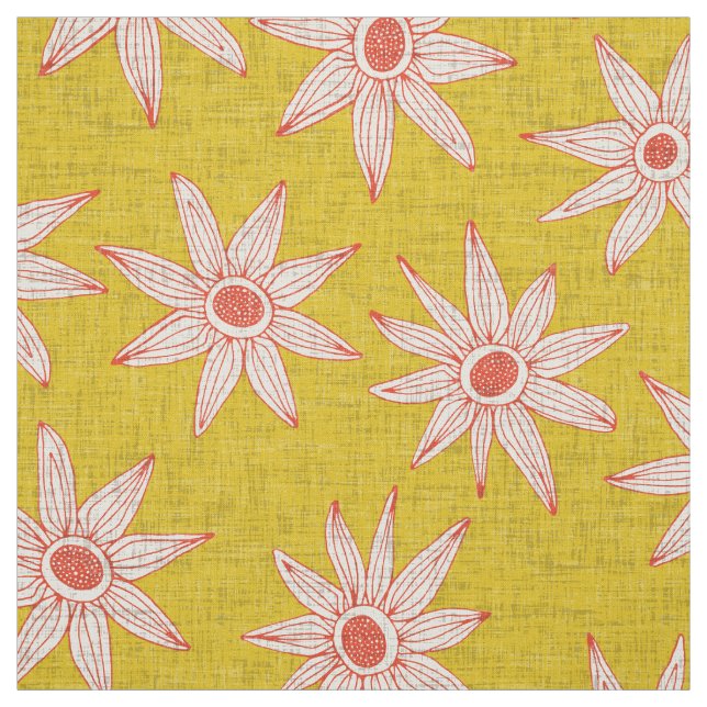 gelbe Orange Stoff (Muster)