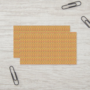 Gelbe, orange und braune Geschenkpapierbögen ar Visitenkarte