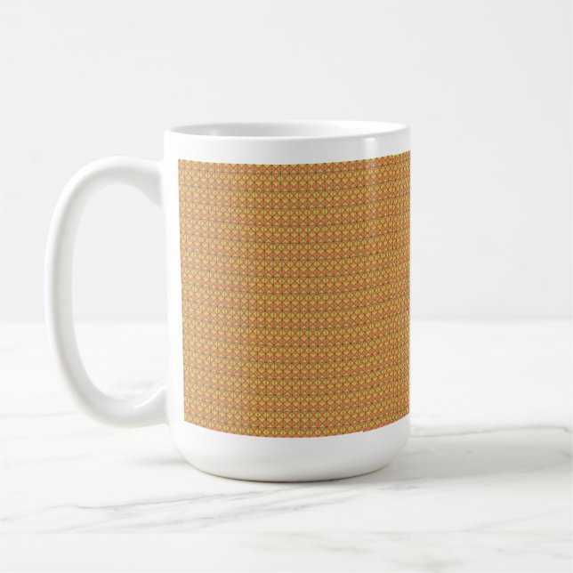 Gelbe, orangefarbene und braune Packpapiere Kaffeetasse (Links)