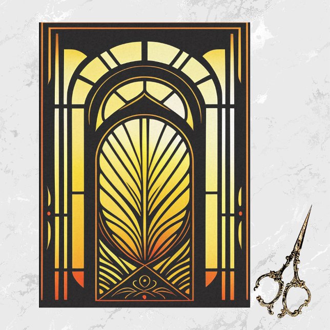 Gelbe Orangenblende aus Hartglas Große Seidenpapier (Von Creator hochgeladen)