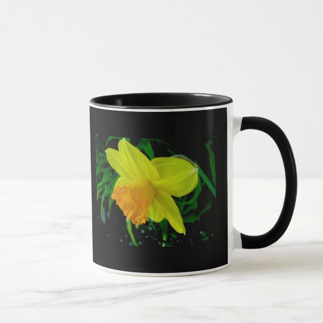 Gelbe Orangenblüte Tasse (Rechts)