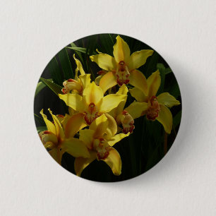 Gelbe Orchideen Button