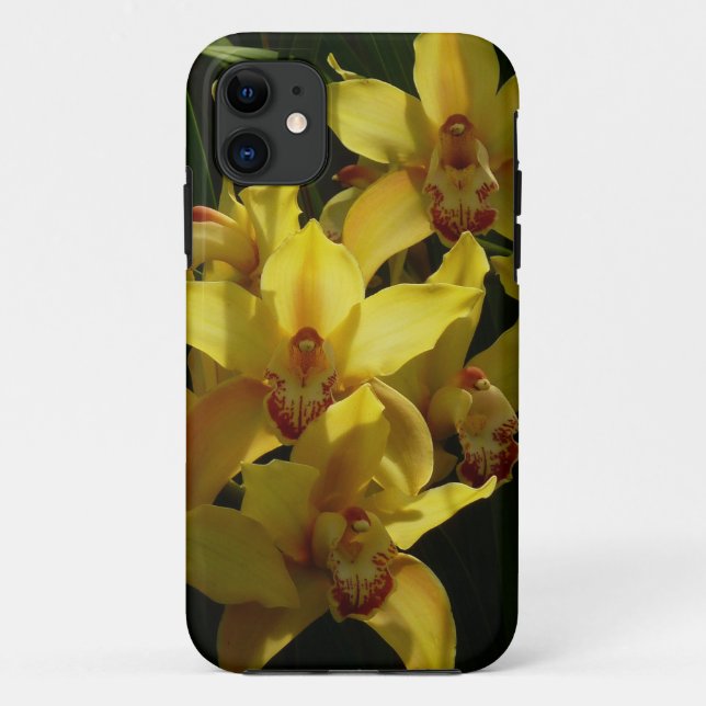Gelbe Orchideen Case-Mate iPhone Hülle (Rückseite)