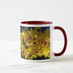 Gelbe Orchideen Tasse