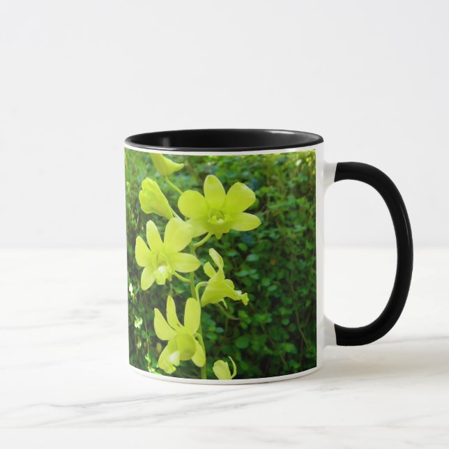 Gelbe Orchideen-Tasse Tasse (Rechts)