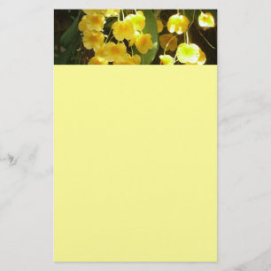 Gelbe Orchideen - tropische Blume Briefpapier